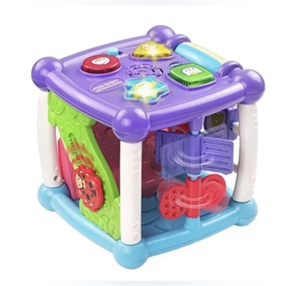 Vetch Busy Learners Activity Cube Purple Learning Toy